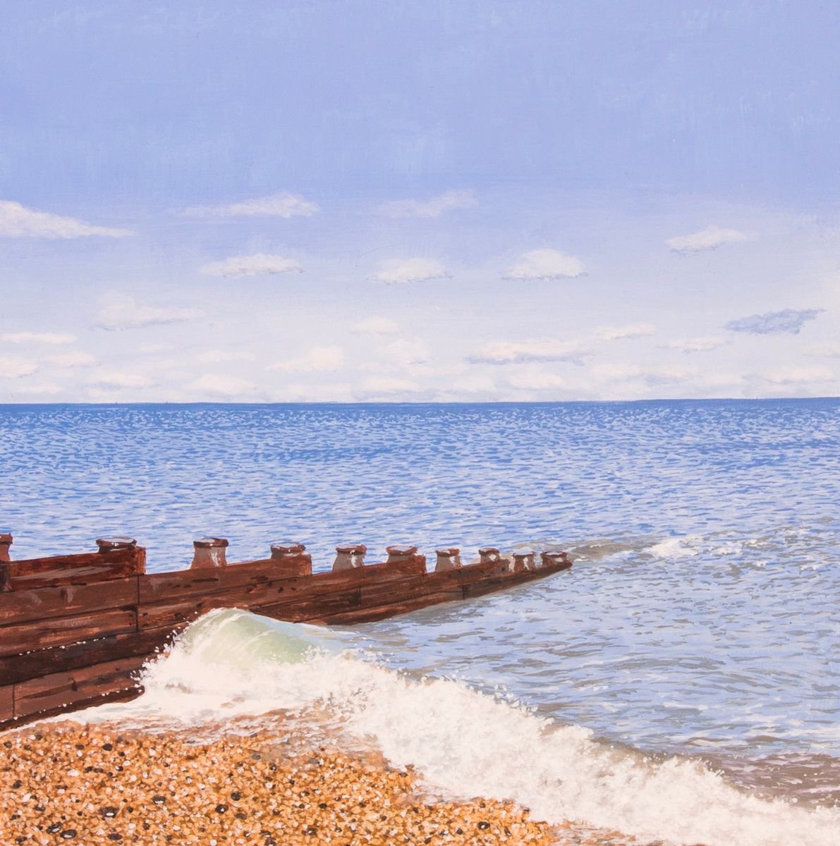 Breakwater. 8 x 8" by Christopher Witchall