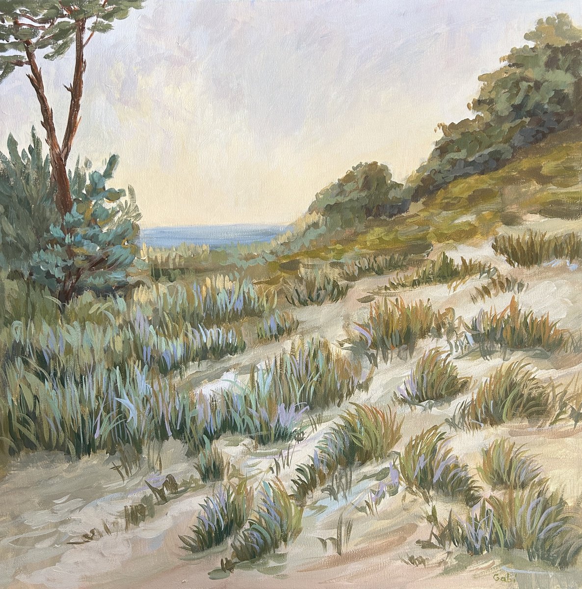  Evening In The Dunes By Gabriele Prismantaite, 20 X 20, Artwork For Sale On Artfinder