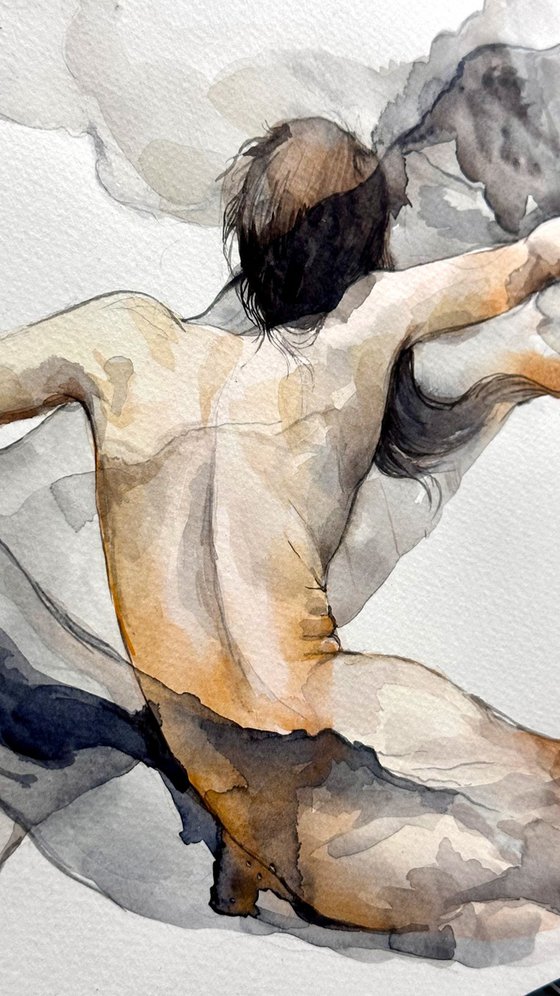 Abstract Ethereal Female Dreamlike Silhouette
