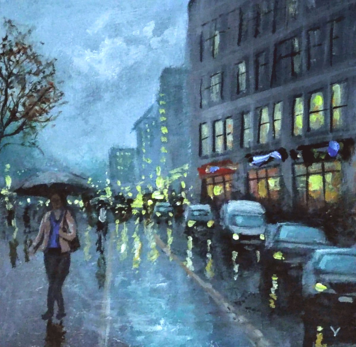 London City in rain4 by Vishalandra Dakur
