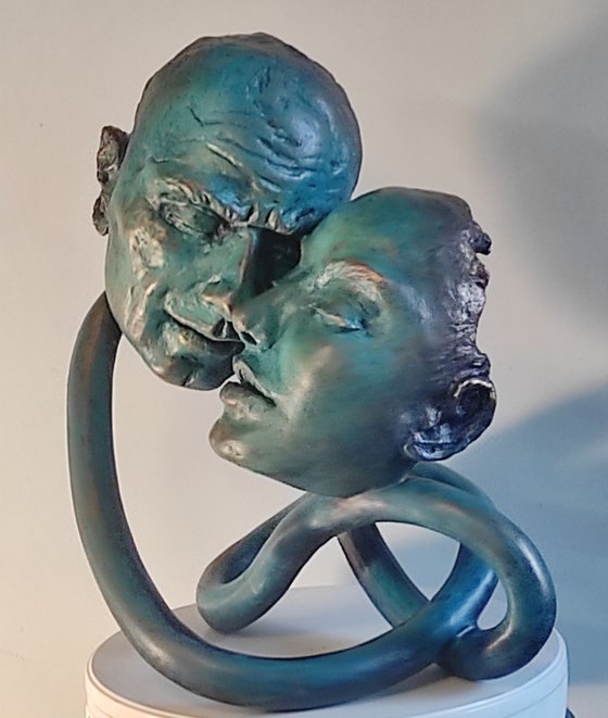 "Endless Love" unique mixedmedia sculpture