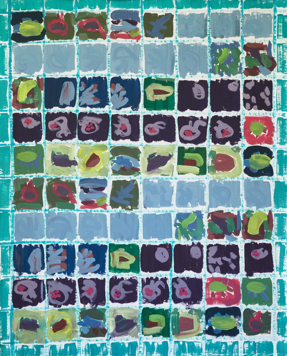 Expressive Animal Acrylic Painting By Simon Findlay, 63 X 79", We Can Slow Together, Original Artwork