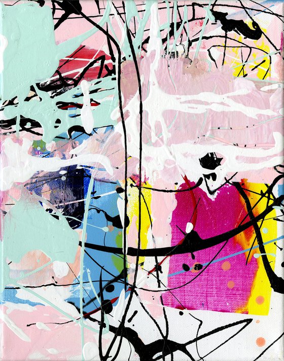Feeling Happiness 1 - Abstract Painting by Kathy Morton Stanion
