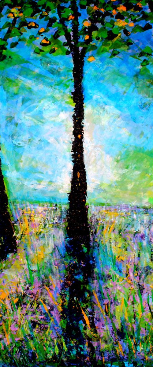 Selborne Walk I ( Large 30" x30" -76cm x 76cm) by Paul J Best