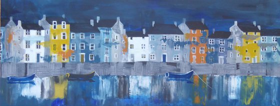 Harbour reflections - diptych