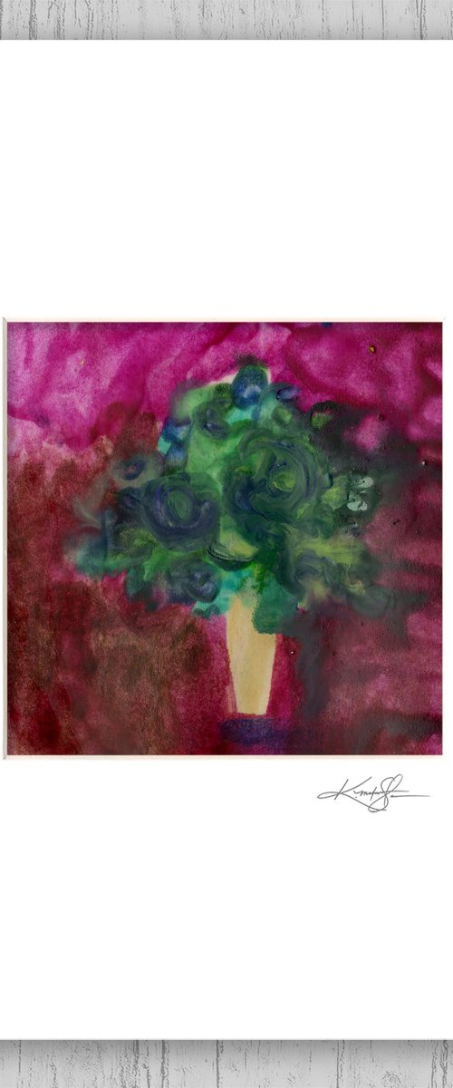 Encaustic Floral 60 by Kathy Morton Stanion