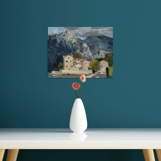 Houses by the Mountains