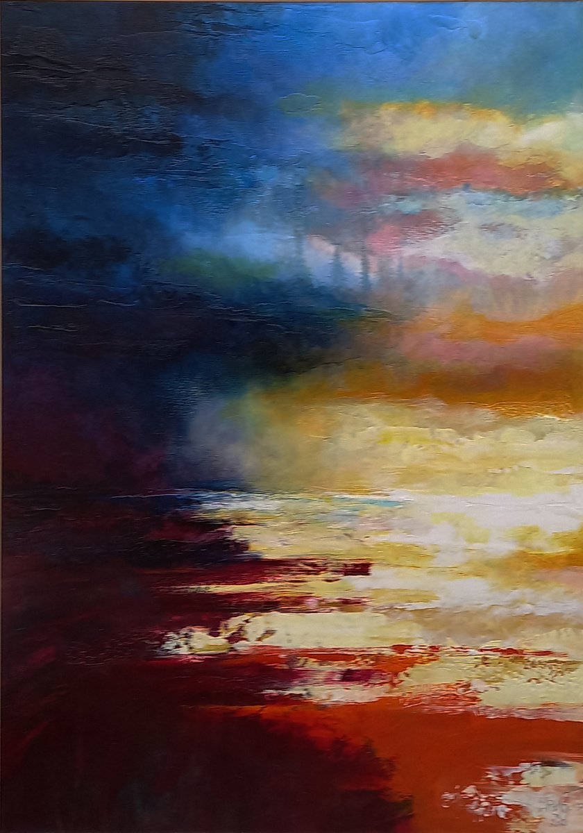  Moon Turn The Tides By Frank Barnes, 28 X 40, Artwork For Sale On Artfinder
