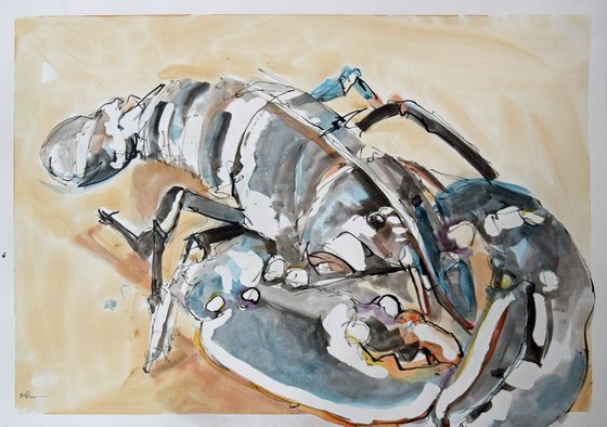 PIL 42 x 59cm, ink and watercolour on paper