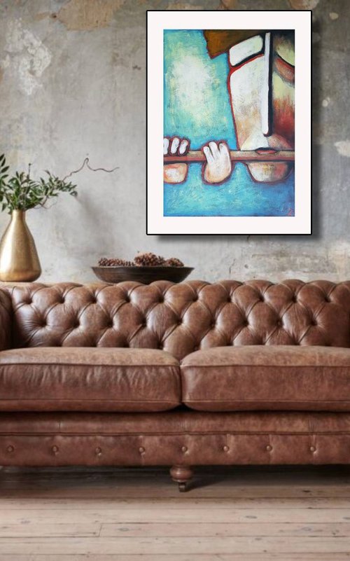 Flute Musiek II (60cm x 84cm x 0.1 cm) by Zhana Viel