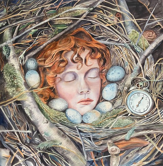 Daydreaming (120x120 cm)