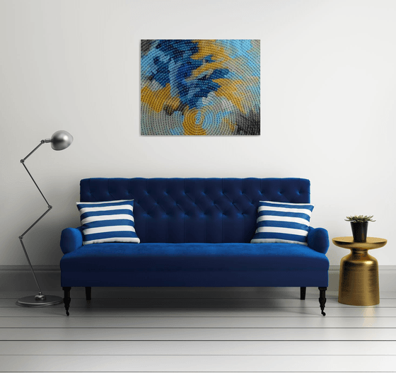 Infinity. Blue and Gold