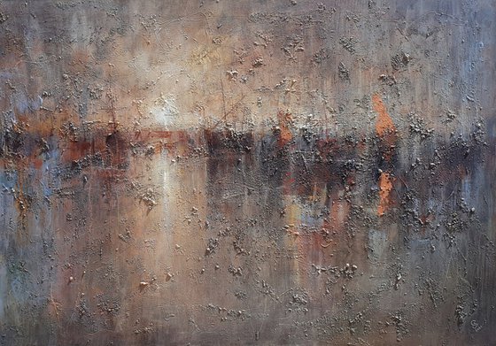 " Harbor of destroyed dreams - Utopia " (W 130 x H 90 cm) SPECIAL PRICE!!!