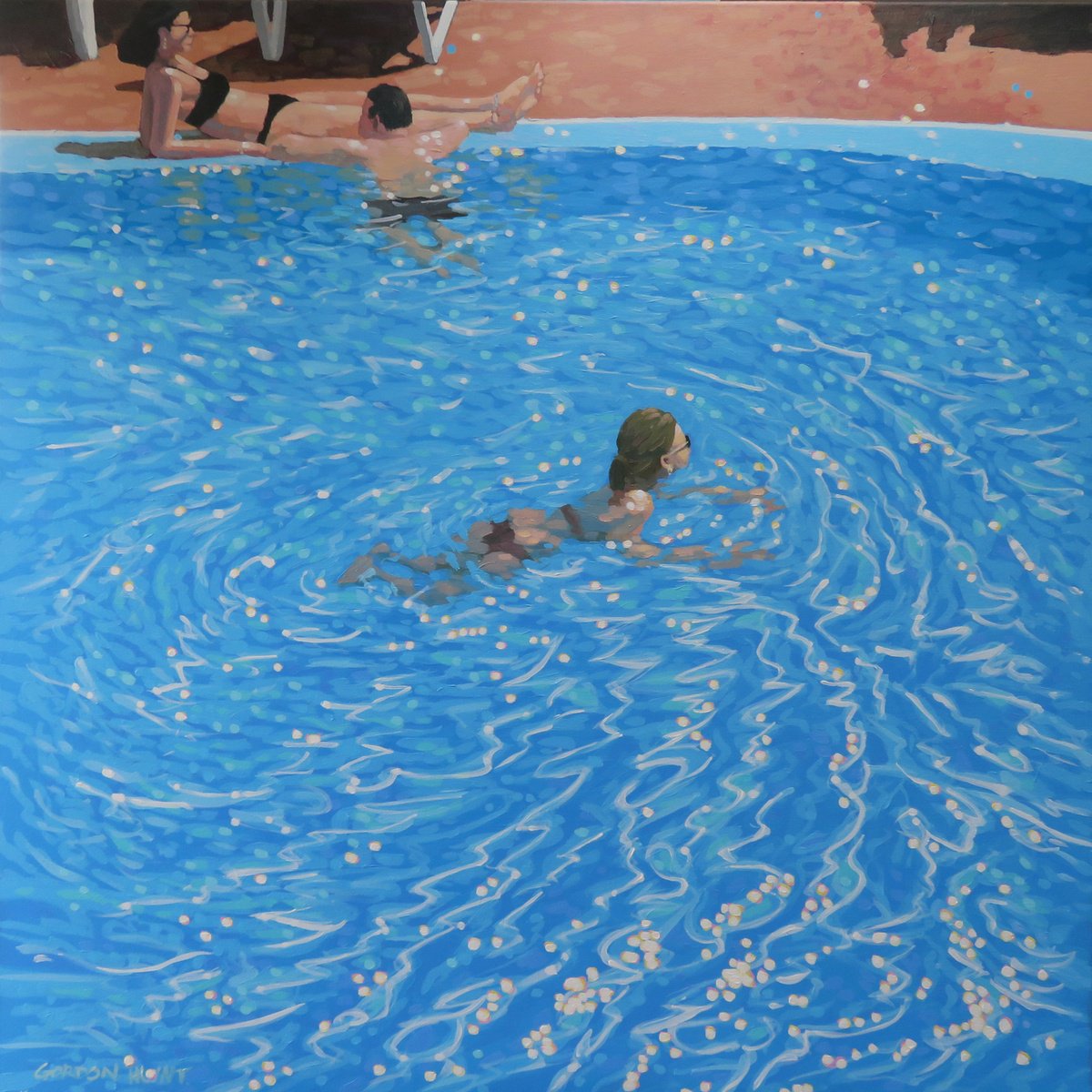 Pool life - study 1 by Gordon Hunt