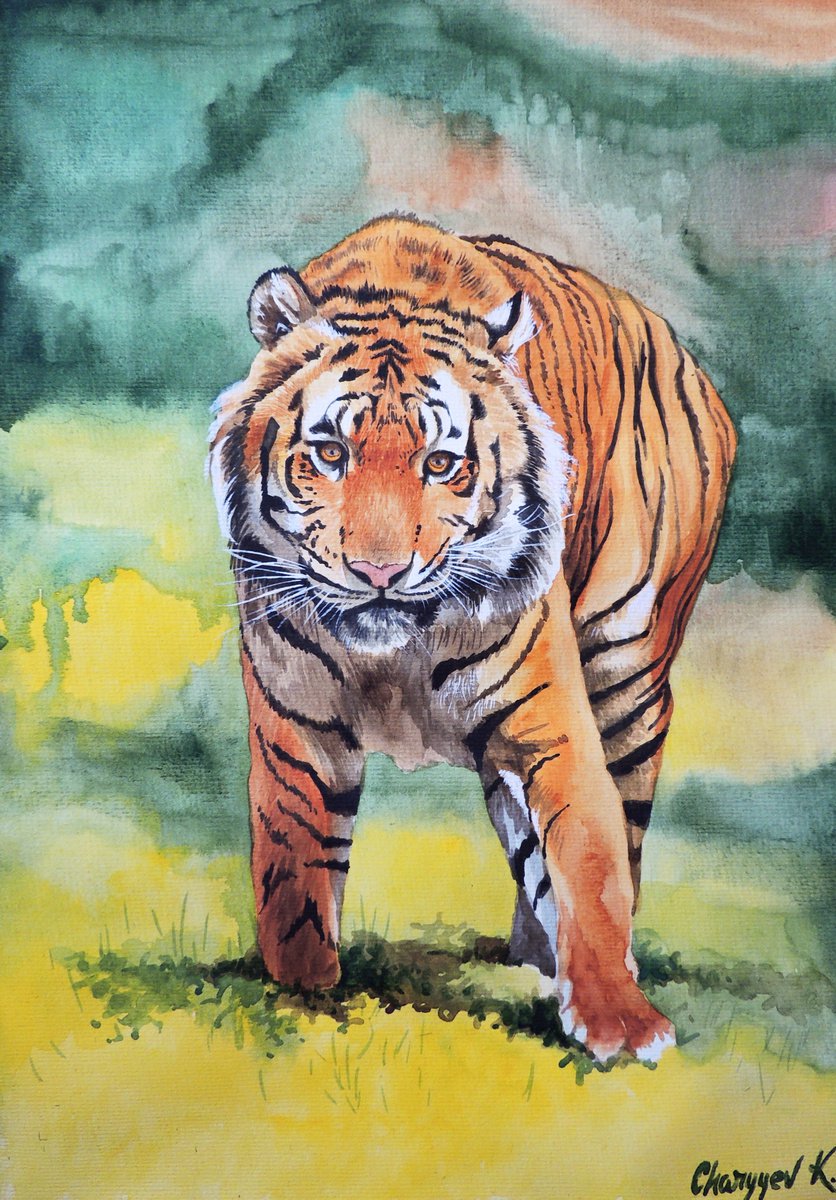 Powerful tiger by Kakajan Charyyev