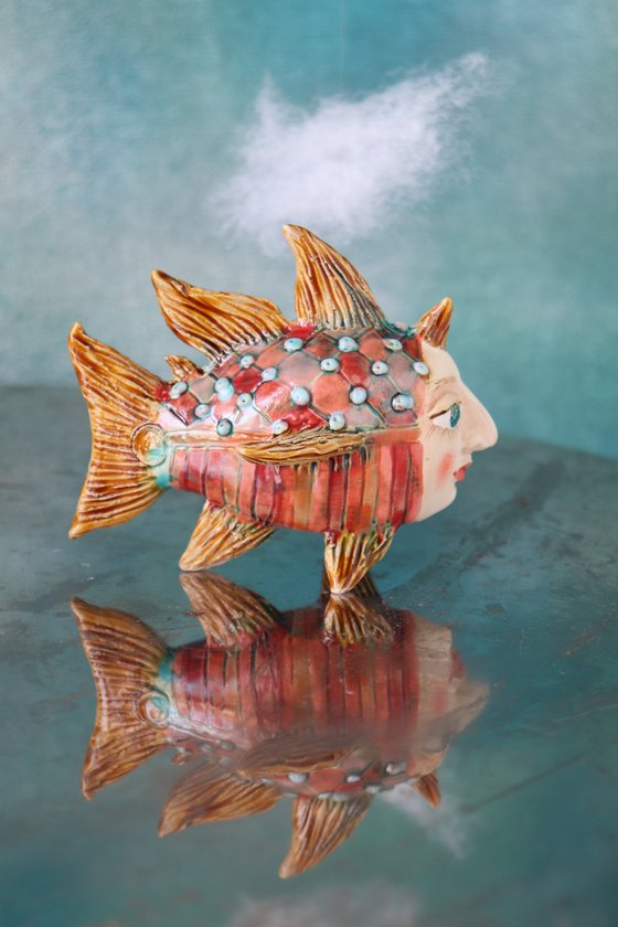 Sky Fish 2. Tiny  sculpture