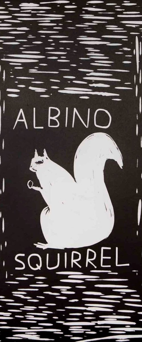 Albino Squirrel by David Shrigley