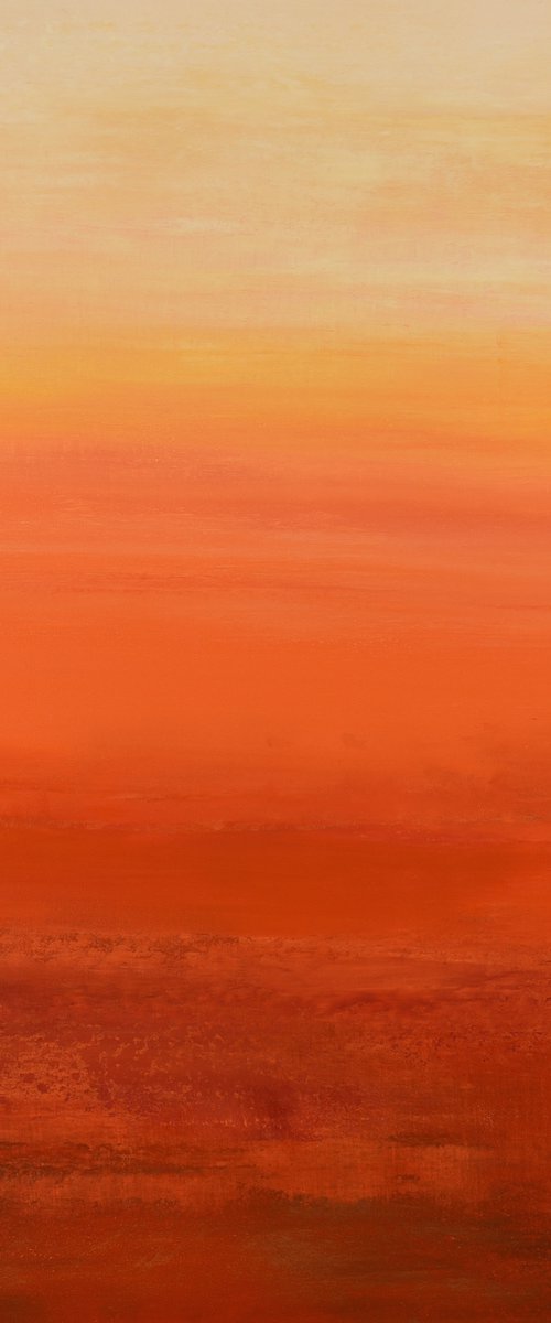 Summer Heat - Modern Color Field Abstract by Suzanne Vaughan