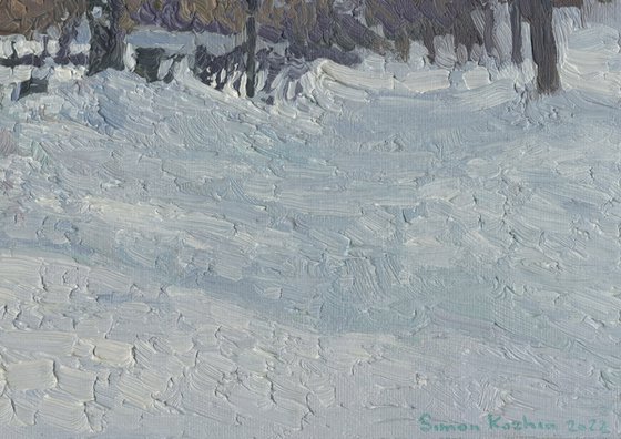 Boulevard in winter