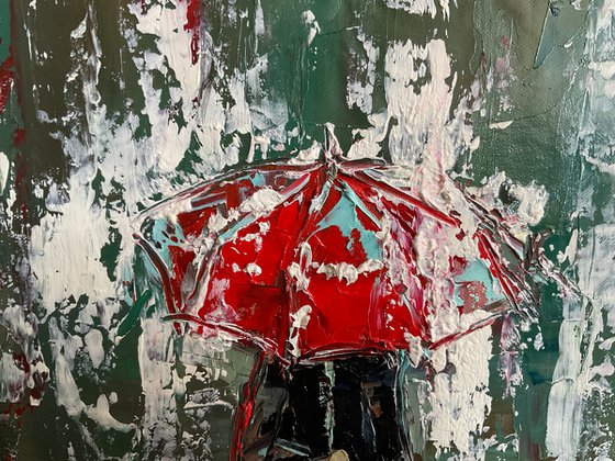 Red umbrella