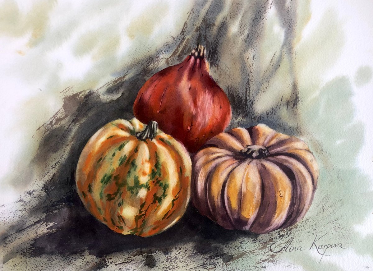 Pumpkins by Alina Karpova