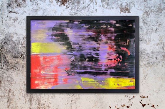 "Are You Serious?" - Original PMS Acrylic Painting On Plexiglass, Framed - 38 x 26 inches