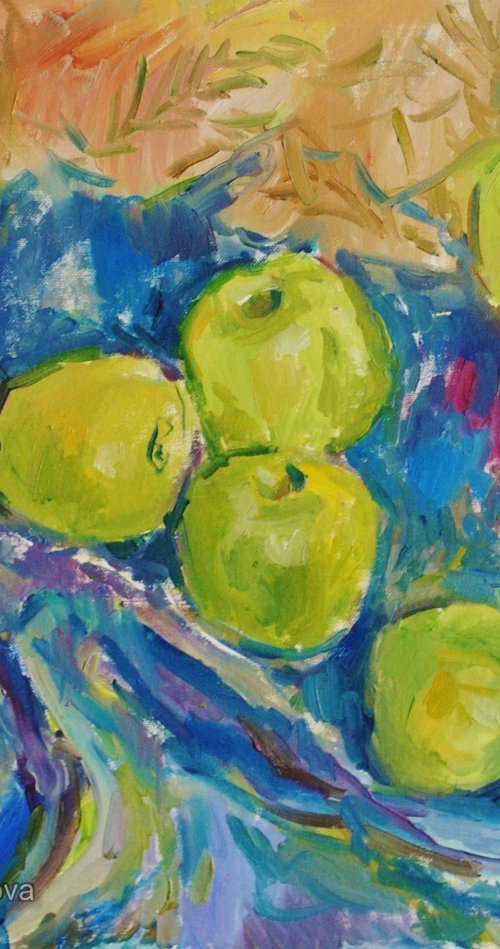 Green Apples by Leah Maximova