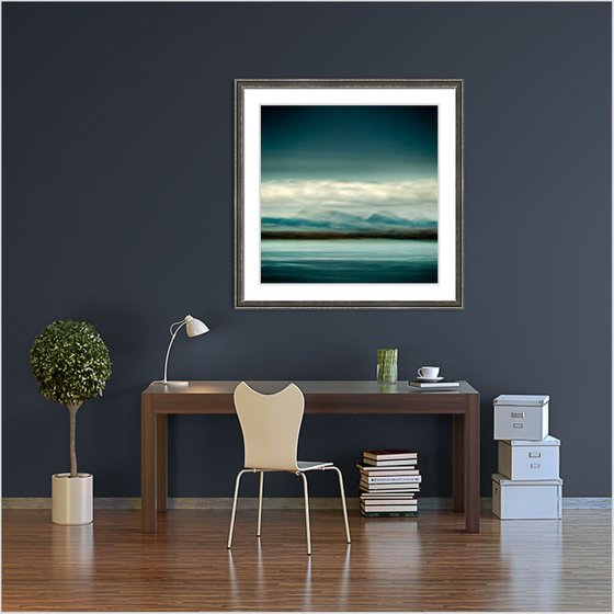 On Distant Hills  - Extra large beach abstract canvas