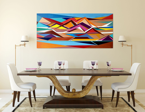 Geometric Desert- Extra larg