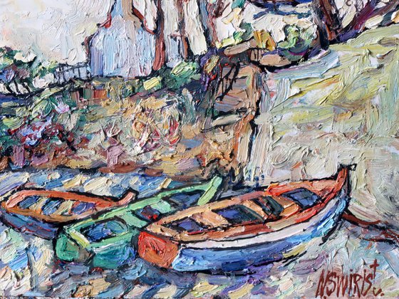 Boats in Arzon. France.