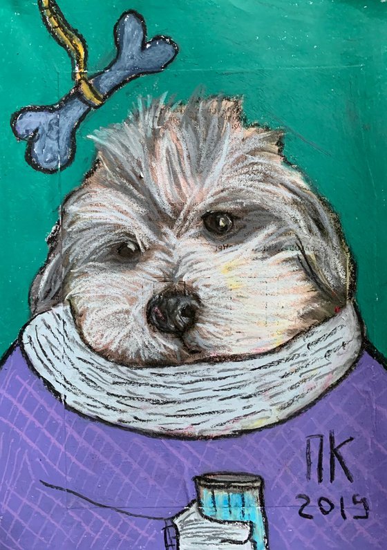 Drinking dog #59