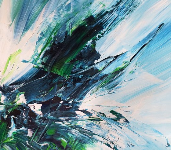 Turquoise Blue Waves C 2