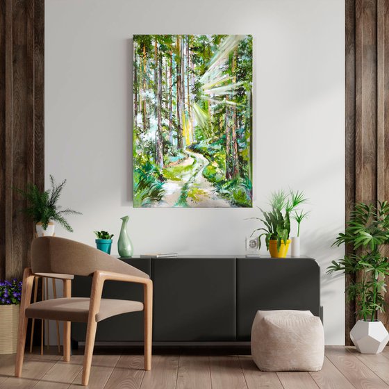 Forest painting