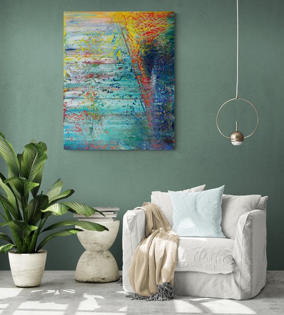 "Phoenix" - Original abstract painting Abstract oil painting Canvas art