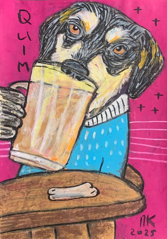 Drinking dog #150
