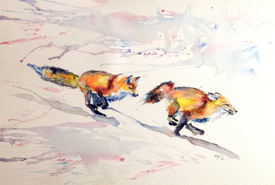 Playing foxes
