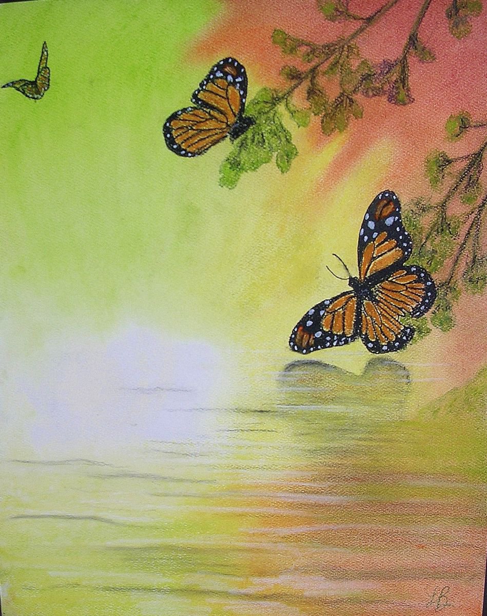 Monarch Butterflies by Linda Burnett