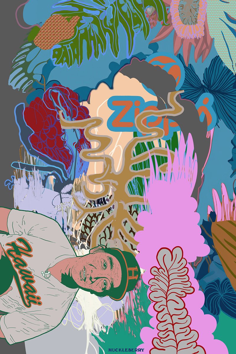 Abstract Portrait Giclee Print By Alasdair Willis, 16 X 23, Zippy