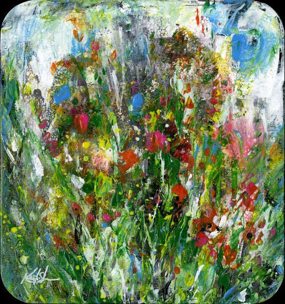 Floral Joy 33 - Abstract Painting by Kathy Morton Stanion