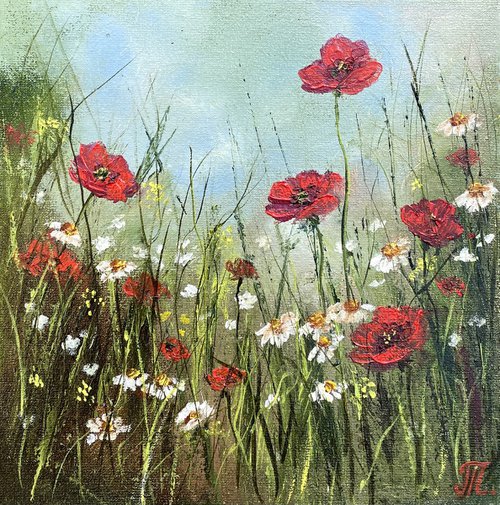 Tenderness mood series - Red poppies by Tanja Frost