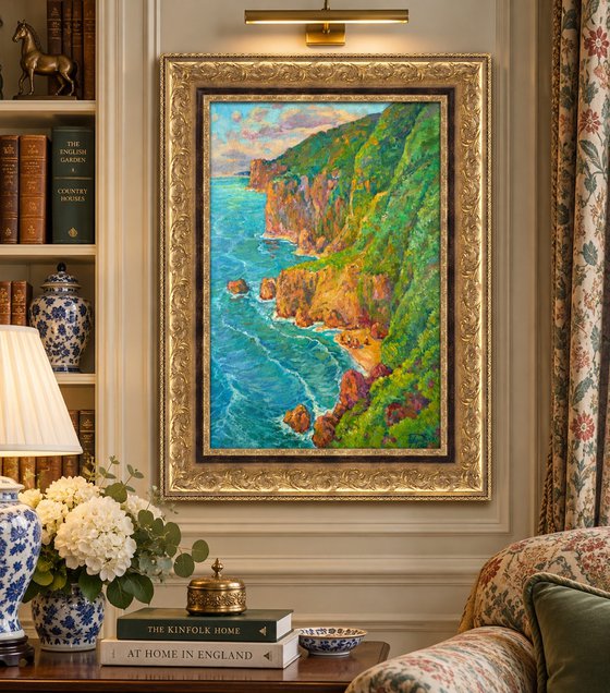 Cliffs Above the Turquoise Sea