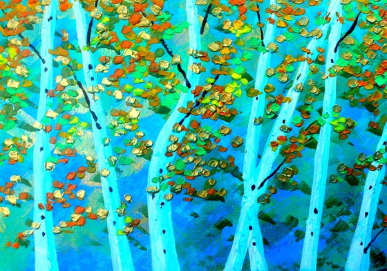 Aspens I & II. Diptych