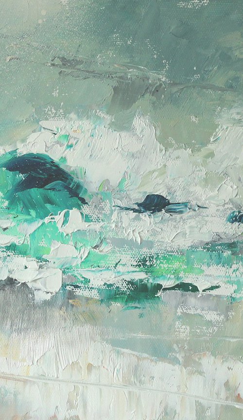 Surf's Up in Thurso Bay by Bill McArthur