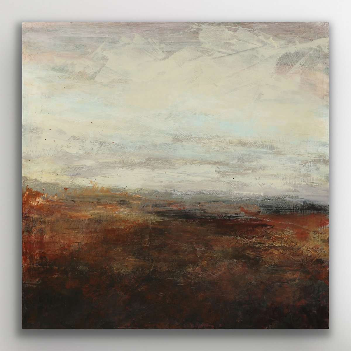 Abstract Landscape Painting By Melinda Macdonald, 12 X 12", A Place To Rest, Original Artwork