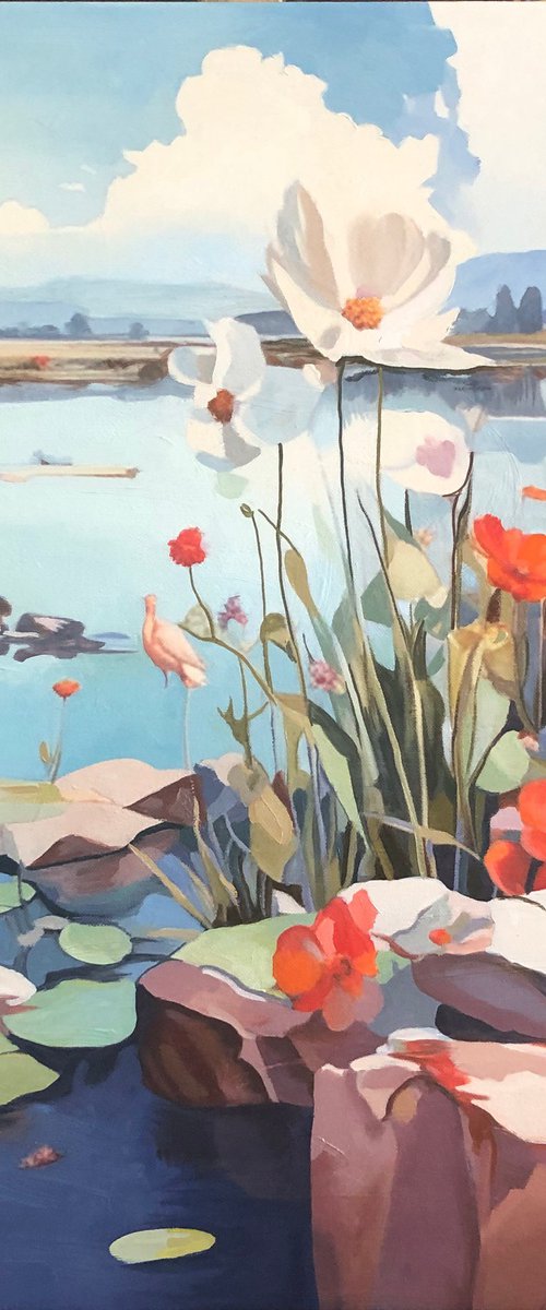 Quiet Waters in Bloom by Vadim Bondero