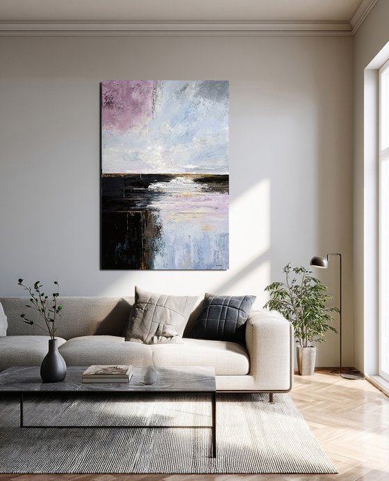 Soft Light Across Still Water-Clouds wall art