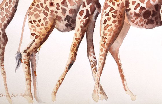 Giraffe Painting “Follow the leader"