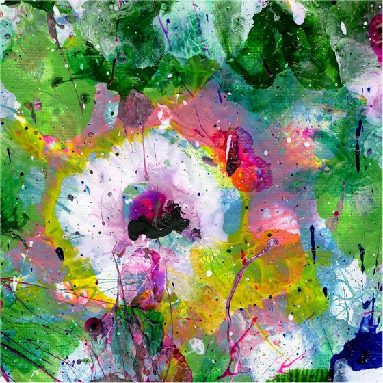 Flower Candy 2 - Floral Painting by Kathy Morton Stanion