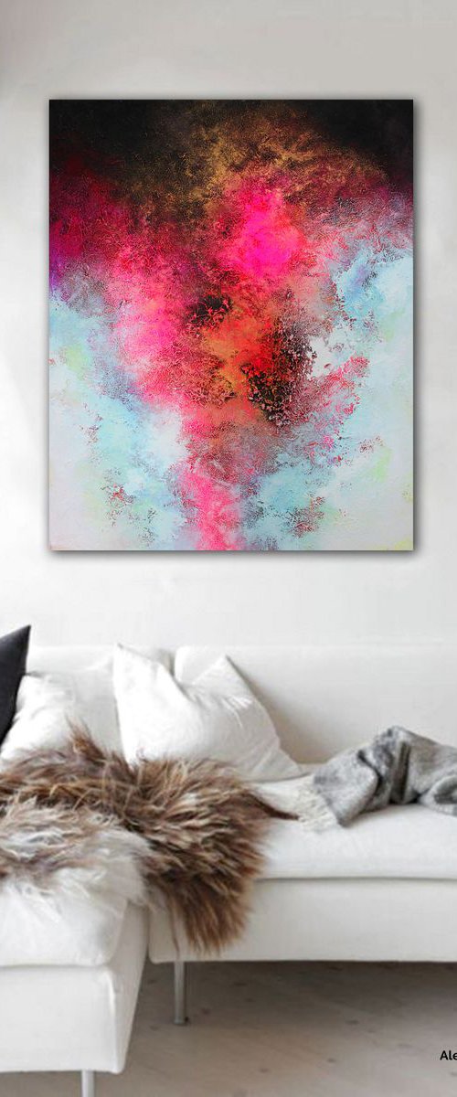 120x100cm. / Abstract painting / Exhibit N19 by Alex Senchenko