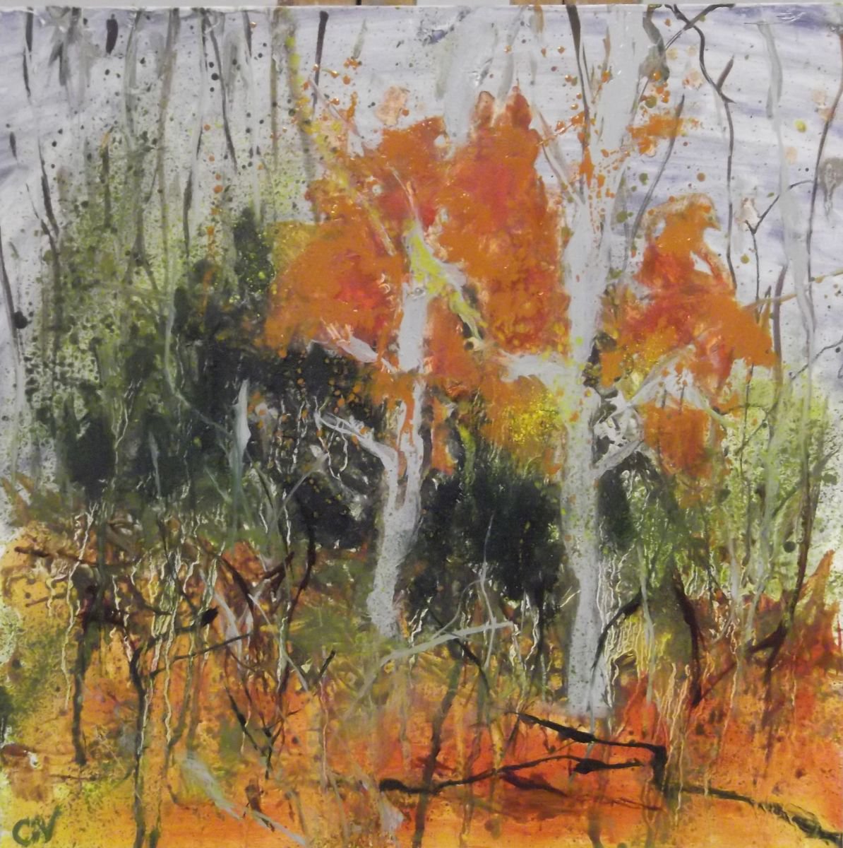 Winter Descends - Fallen leaves by Cecilia Virlombier